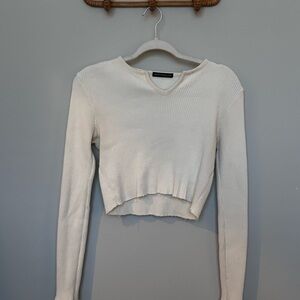 Brandy Melville Cream Crop Top
